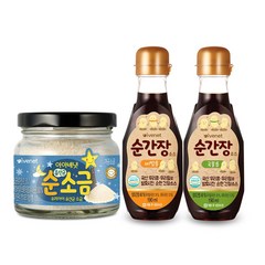 아이배냇 양념세트 순간장+소금, 순간장(국물용+비빔용)+소금
