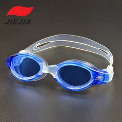 JIEJIA 제카빅테두리투명수경방수안경실리콘성인GS5A, 블루, 1개