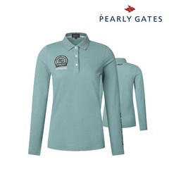 파리게이츠 골프 pearlygatesgolf여성 스포티 카라 티셔츠 P522B3TS952_MT, 001, MT, 1개