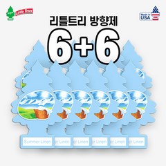 리틀트리 차량용 방향제 본품, 12개, 썸머 린넨