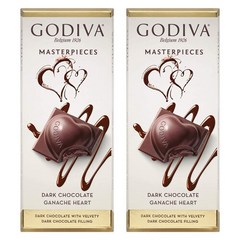 Godiva 고디바 마스터피스 다크 초콜릿 가냐슈 하트 86g x 2팩 Ganache