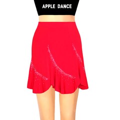 국산 애플 Dance 3선 라인 댄스스커트 댄스복 째즈복 에어로빅복 라인댄스복 파티복 클럽 단체복 행사복 랩스커트 스포츠댄스복 방송댄스복