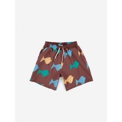 [BOBO CHOSES] 보보쇼즈 23SS 키즈 수윔팬츠 Multicolor fish swim shorts 123AC142