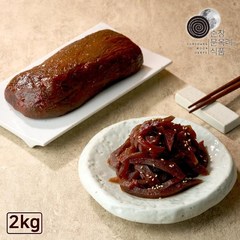 국내산 순창문옥례식품 고추장 무 장아찌 2kg 밀폐용기, 없음, 1개