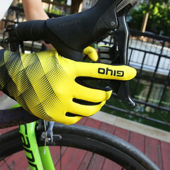 GIYO S-09 자전거 등산 간절기-겨울 보온 방한 장갑 스마트폰터치, 노랑