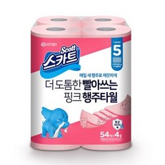 스카트 더 도톰한핑크행주타월 54매, 4개