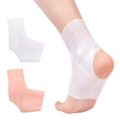 지알비 실용적인 실리콘 방수 발목보호대 2P세트 남녀공용 프리사이즈 투명, 1세트, 스킨, 1개