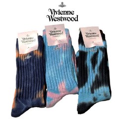 비비안 웨스트우드 2021FW 남성용 타이 다이 니트 양말 (3컬러 택1) / vivienne westwood 2021FW tie dye socks-byPATTYIAN