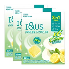 아이앤어스 3Step 식기세척기 세제 50개입, 500g, 3팩