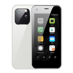 지널 SOYES XS13 미니 안드로이드 휴대폰 3D 유리 듀얼 SIM TF 카드 슬롯 5MP 카메라 구글 플레이 스토어 소형 스폰 선물, Add 4G TF card, WHITE, 5.Add 4G TF card - WHITE