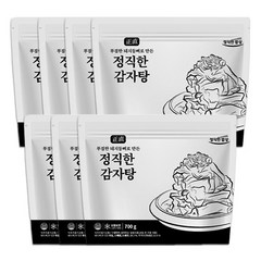 정직한 감자탕 700g 7팩 국내산 돼지뼈 우거지 듬뿍 밥 한공기 뚝딱 간편 용량 살코기 가득 등뼈 사용 홈파티 집들이 캠핑 볶음밥, 7개