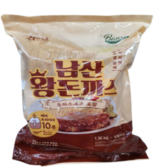 [트레이더스] 아워홈 남산 왕 돈까스 1.36kg(4인) 아이스박스+아이스팩 구성(돈까스4장 소스4개)