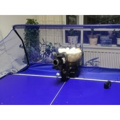 셀프 자동 탁구 연습기 로봇 리모콘포함 서브 머신 트레이닝 네트 옵션, 로봇 네트 볼, CN