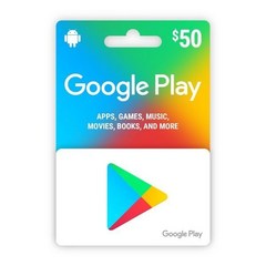 Google Play 기프트 카드 게임 앱 등을 선물하세요미국만 해당, 50, Standard