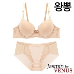 자스민by비너스 왕뽕 볼륨업 몰드브라팬티2종 JB1181