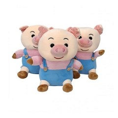 아기 돼지 삼형제 애착인형 / 귀여운 돼지 인형 촉감자극 아기 어린이 선물, 3개 세트