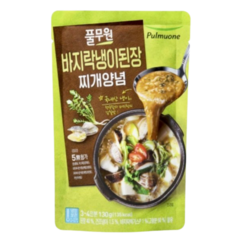 풀무원 바지락냉이된장찌개양념 130g, 6개