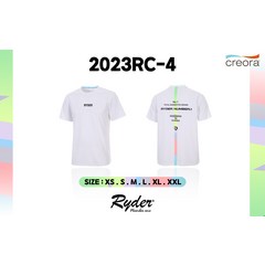 라이더 코튼라이크 반팔 티셔츠 2023RC-4 화이트