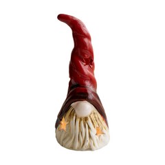 크리스마스 LED 라이트 미니 산타 눈사람 버섯 데스크탑 램프 램프 야간 조명 크리스마스 홈 페스티벌 결혼식 생일 파티 장식 세라믹 공예품, 고블린