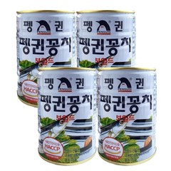 펭귄 꽁치보일드 통조림, 400g, 4개