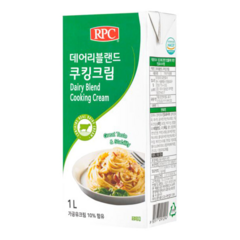 RPC 리치 데어리블랜드 쿠킹크림 1L 홉라 밀락 대체 로제 떡볶이 파스타, 1개