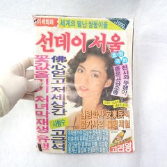 89년 08월 선데이서울 잡지 옛날잡지 신혜수모델
