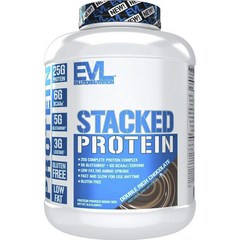 EVLUTIONNUTRITION 스택드 프로틴 더블 리치 초콜릿 맛, 2.268kg, 1개