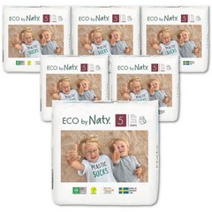 [Eco by Naty] 네띠 친환경 팬티 기저귀 5단계 20매 x 6팩, 단품