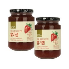 올가 유기농 설향딸기로 만든 딸기잼 600g 2개