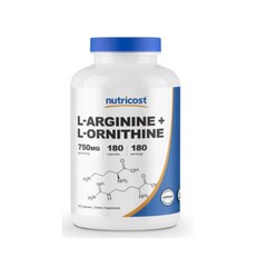 뉴트리코스트 L-아르기닌 + L-오르니틴 750mg 캡슐, 180캡슐, 1개