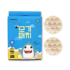 모기때치 어린이 성인 유아 모기물림 벌레물림 스티커 모기패치 1BOX 12매입, 1개