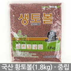 국산 하이드로볼 황토볼 중립(1.8kg) - 분갈이 황토흙 수경재배 화분흙 화분 장식 다육이 여과재 분갈이흙 생토볼 마감재, 02_세인_생토볼(1.8kg)_중립