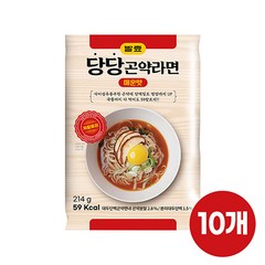 당당 곤약라면 10개 발효곤약라면 59칼로리 저칼로리 다이어트 매운맛, 214g