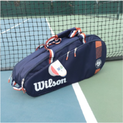 Wilson 테니스 가방 백팩 배낭 다용도 전문 테니스 라켓 가방 블루단품 3pcs, 3팩