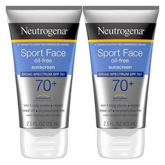 2개세트 Neutrogena 뉴트로지나 스포츠 선크림 SPF 70+ 73ml 선스크린 로션, 2개