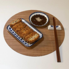 테이블매트 식탁매트 홈데코 식탁 인테리어 받침 패드 라탄 우드 티 매트 원형 직사각 대나무 빈티지 대나무살