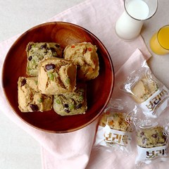 맛군 국산 보리로 만든 영양간식 몽실이빵(찰보리떡) 12개입, 매실찰보리떡 12입(개당 100g)