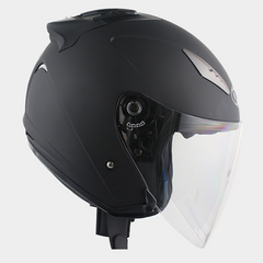 무광 오픈페이스 오토바이 KYT헬맷 갤럭시 블랙 바이크 스쿠터 헬멧 무광블랙, 화이트, L