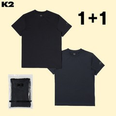 K2 [K2]기능성 반팔 라운드 티셔츠 2매 세트(GMM23283)