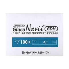 SD바이오센서 글루코나비 GlucoNavi NFC / GDH 혈당시험지 혈당측정검사지 100매 2025년 02월 SW