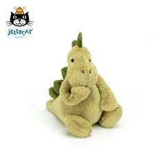 JELLYCAT 젤리캣 디노 공룡 남자아이 애착 인형 조카 선물, 그린, 18cm