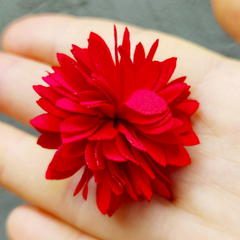 레드 코사지링 빨강 꽃반지 연예인 챌린지 셀럽반지 빨간꽃 반지 4가지색
