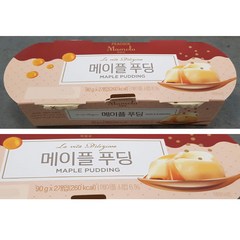 PEACOCK 피코크 마몰로 메이플 푸딩 90g X 2개입 (메이플 시럽 6%), 2개