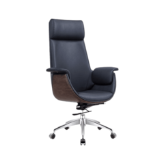 허리편한의자 편한사무실의자 회전의자, 가로75x너비50x높이122-130cm, 고정형, 네이비