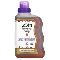 ZUM 아로마테라피 세탁 비누 유향-파촐리 0.94L (32fl oz), 1개, 0.94L(32fl oz)