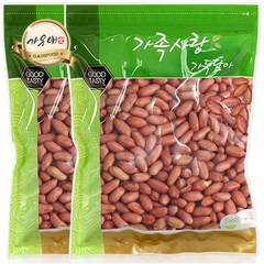 가온애 볶음 땅콩 1kg x2팩 / 볶은땅콩 볶음땅콩 견과 견과류, 2개