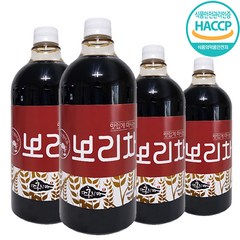 홍치마 대용량 국산 보리차 원액 액상 100%볶은보리 농축액 건강차 1000ml 다홍치마, 4병, 4개