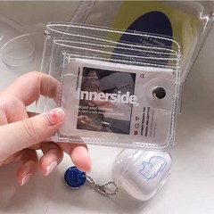 [카드지갑] 투명 지갑 PVC 반지갑 카드지갑 (스티커10종 무료 증정!!)