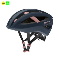 SMITH Network 스미스 네트워크 로드 사이클 자전거 헬멧 매트 프렌치 네이비 락솔트 (아시안핏 라이너), L (59-62cm)