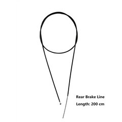 브레이크 라인 와이드 휠 프로 전기 스쿠터 2023 Mercane 스케이트 보드 예비 부품 PRO, 02 rear brake line, 1개